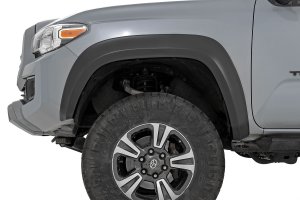 Toyota Tacoma Fender Flares - Rough Country - Sport - Midnight Black Metallic - '16-'23 Toyota Tacoma Fender Flares - Rough Country - Sport - Midnight Black Metallic - '16-'23